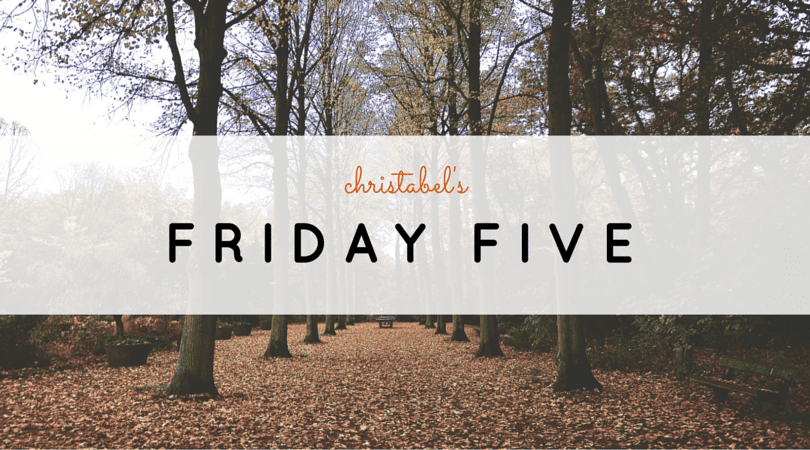 Friday Five 10/2/15