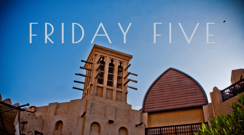 Friday Five 4/1/16