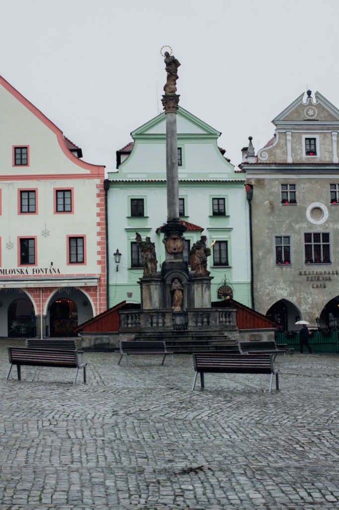 Cesky Krumlov town square