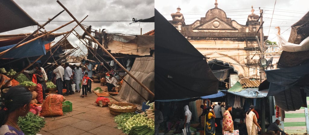 Scenes from Devaraja Market in Mysore Karnataka