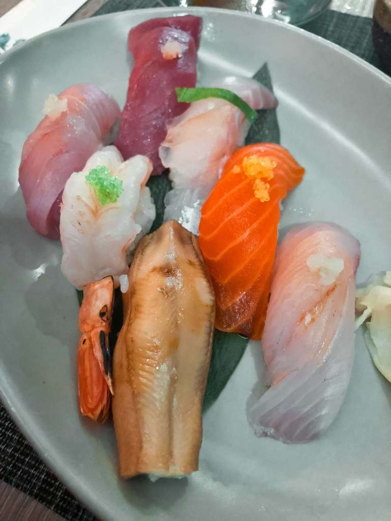 Plate of sashimi from Sushi Hachi on Barracks Row DC